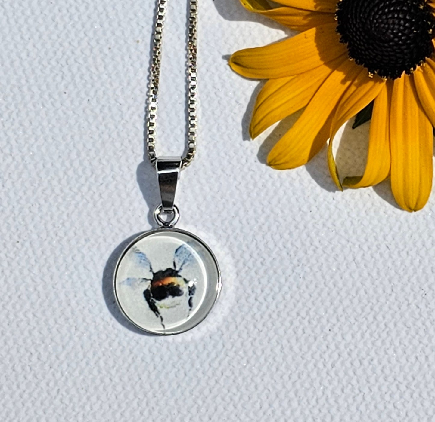 Anhänger Hummel "Bumble Bee" silber - art pendant "Bumble Bee" silver