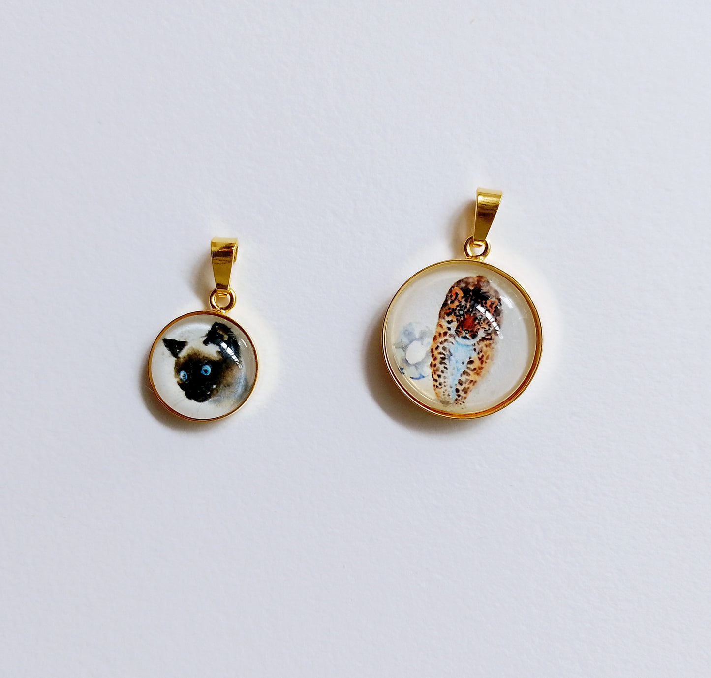 Aquarell-Anhänger "Leopard" - art pendant "Leopard"