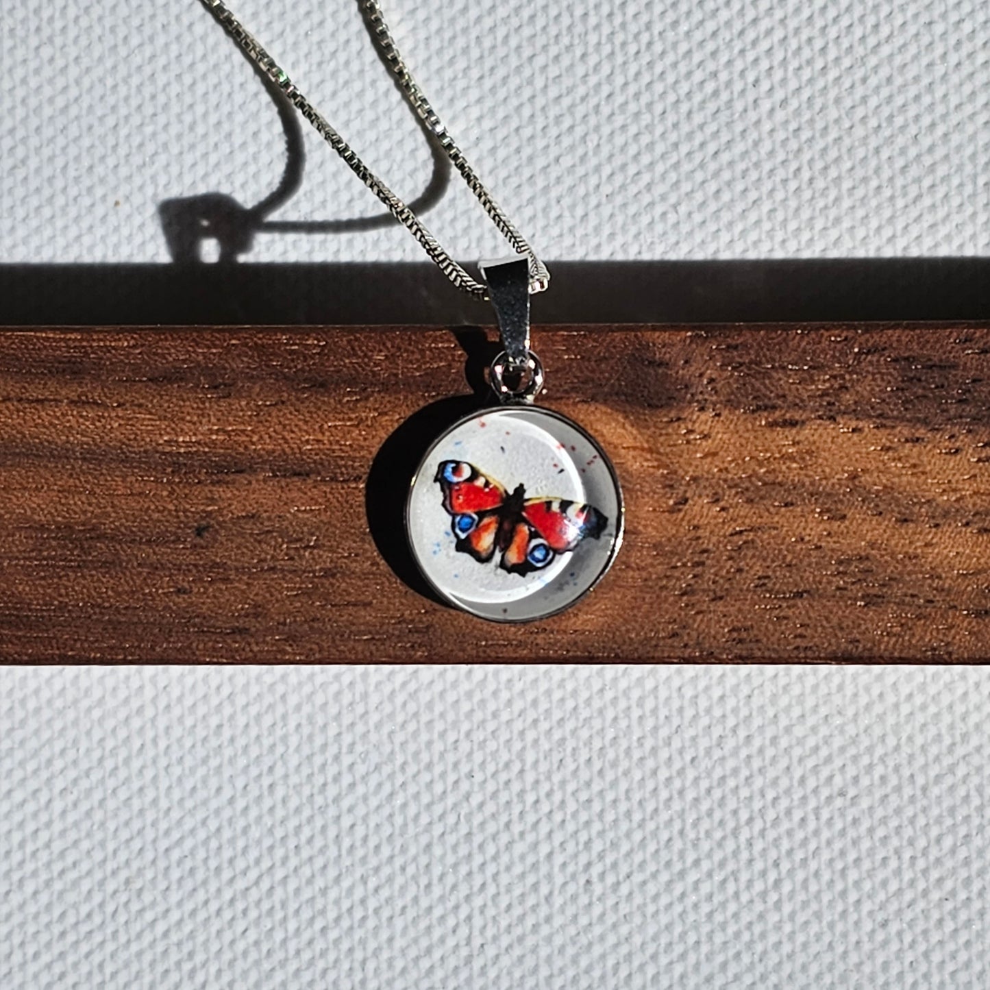 Aquarell-Anhänger "Schöne Verwandlung" - watercolor art pendant "Beautiful Transformation"