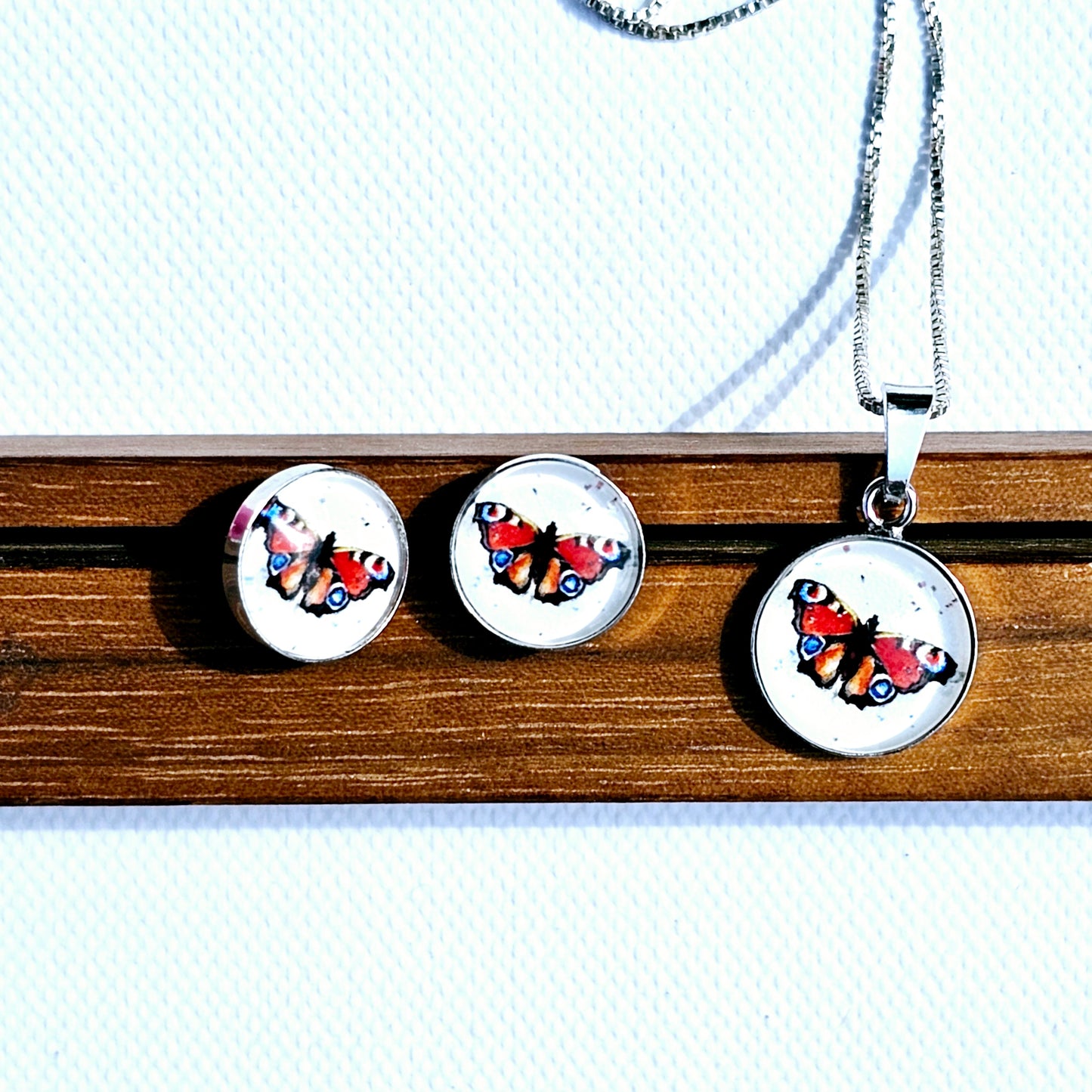 Aquarell Ohrringe "Schöne Verwandlung" - watercolor art earrings "Beautiful Transformation"