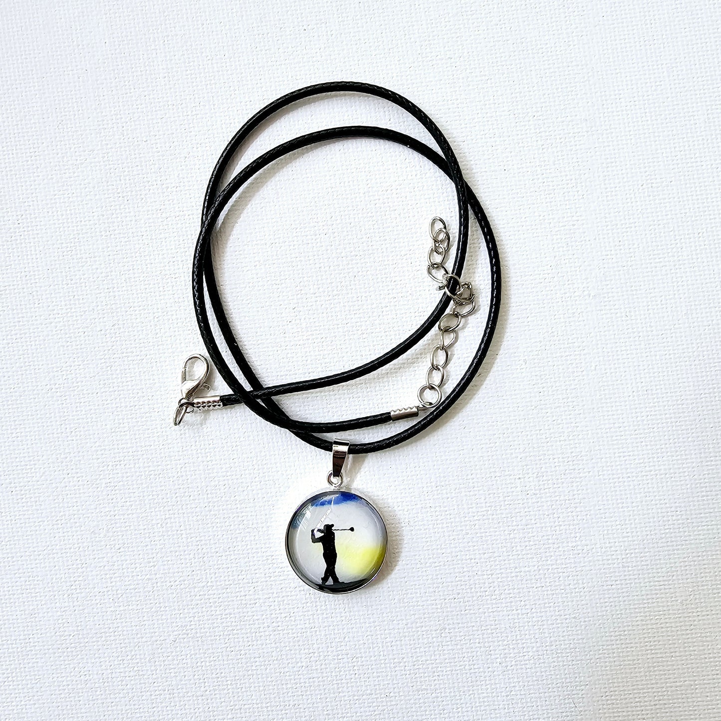 Anhänger "Golfer" silber - art pendant "golfer" silver
