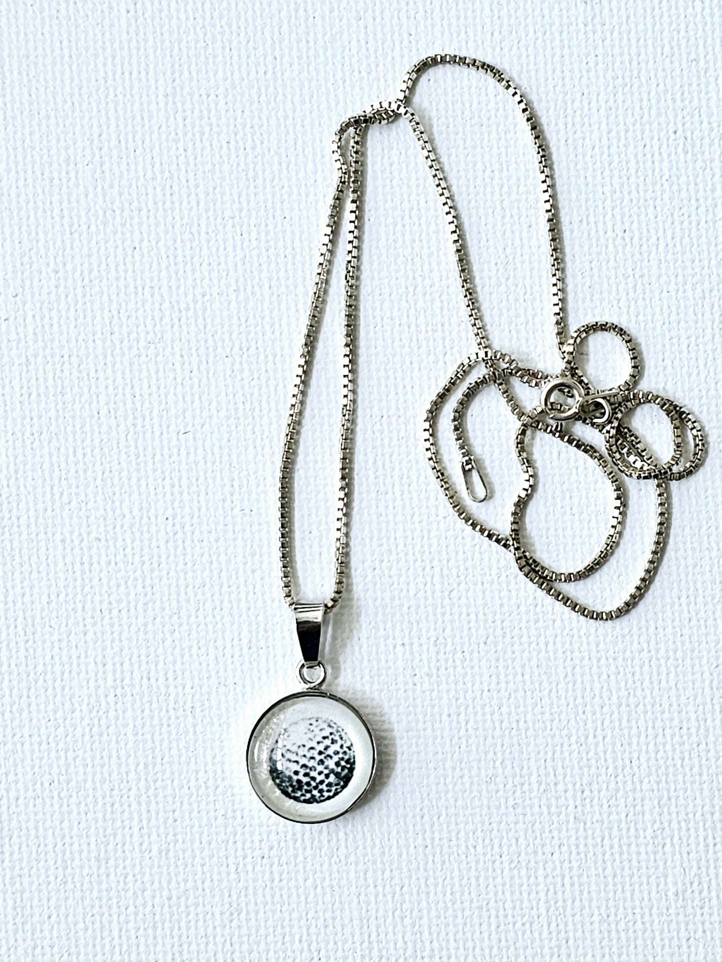 Anhänger "Golfball" silber - art pendant "golfball" silver