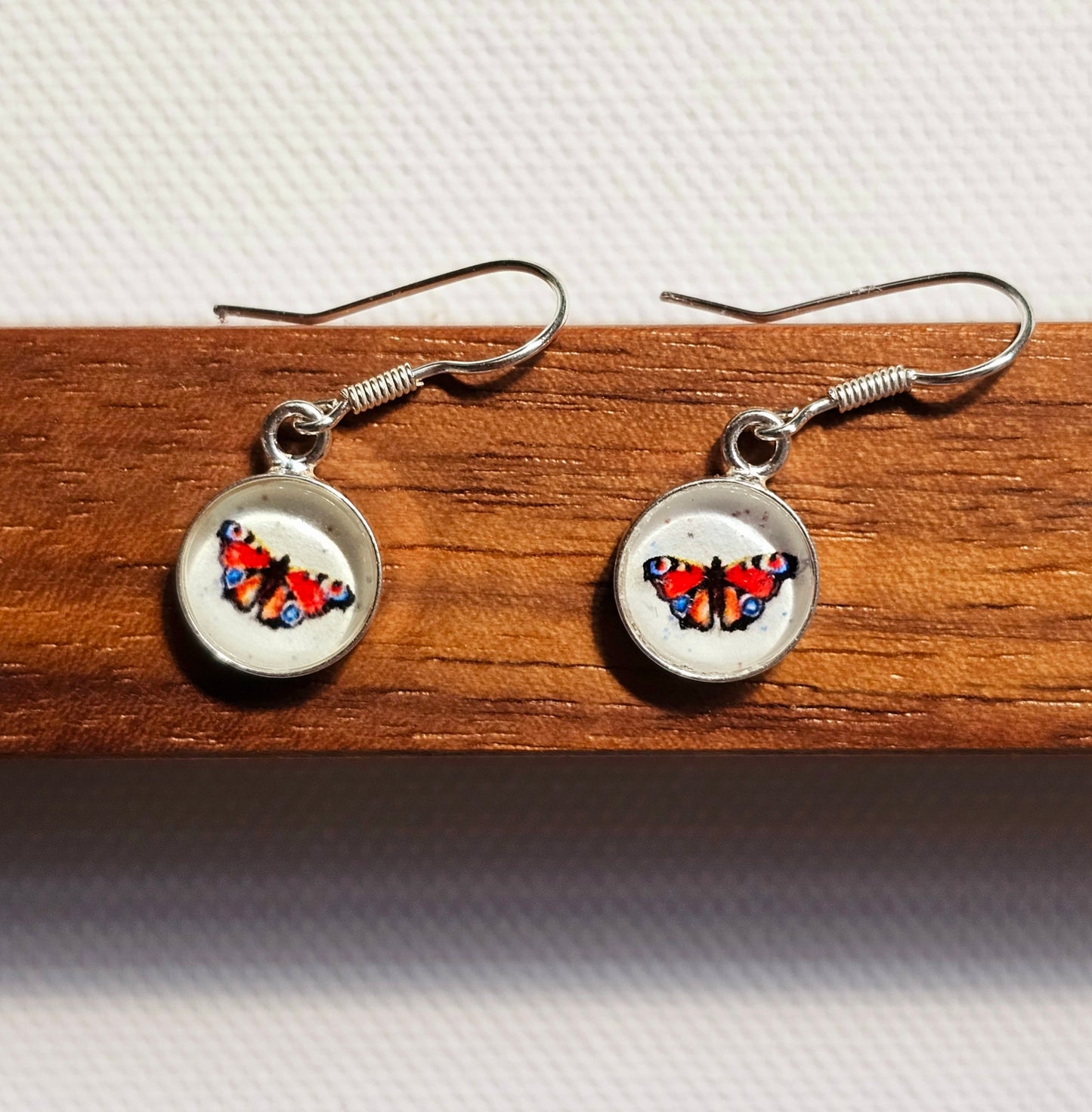 Aquarell Ohrringe "Schöne Verwandlung" - watercolor art earrings "Beautiful Transformation"