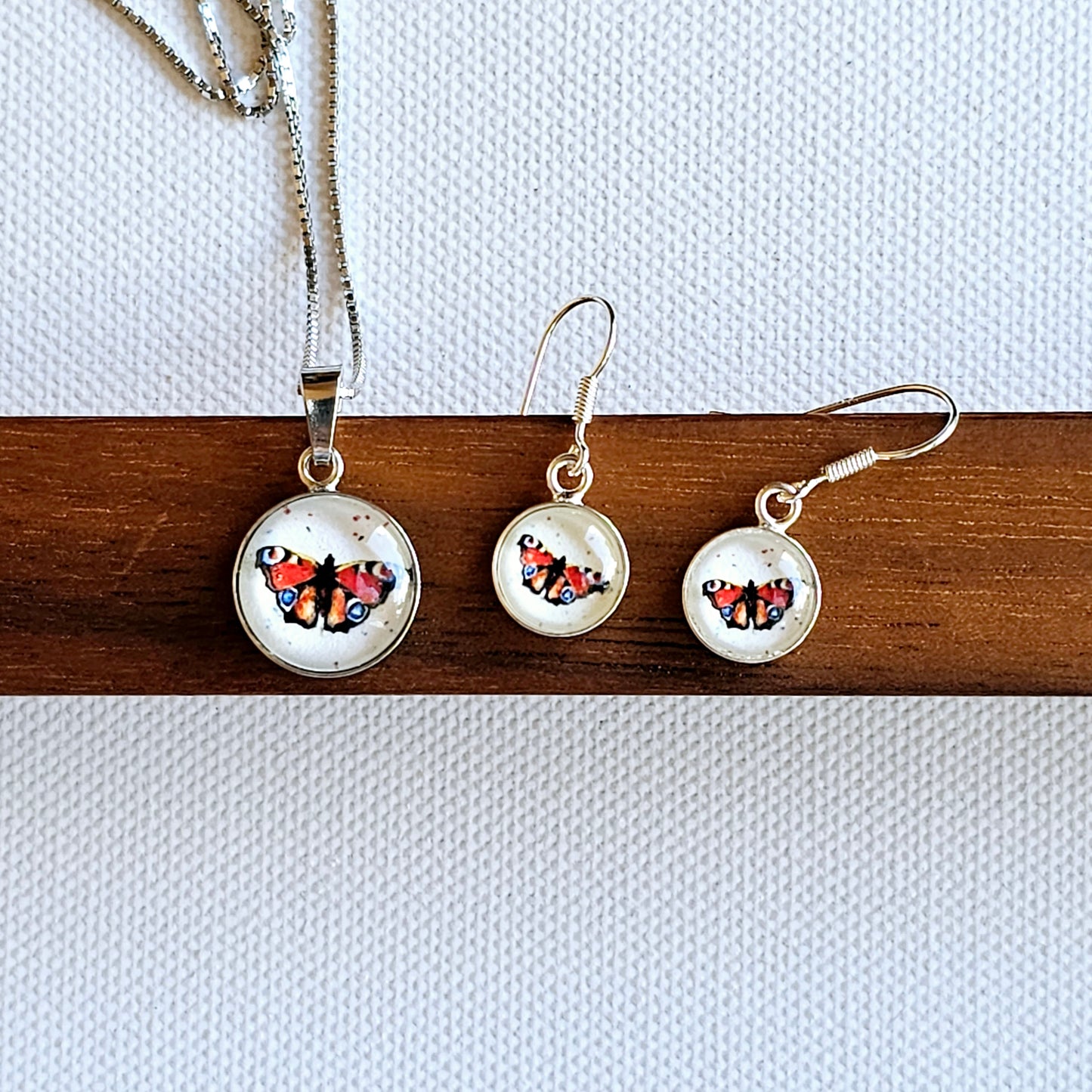 Aquarell Ohrringe "Schöne Verwandlung" - watercolor art earrings "Beautiful Transformation"