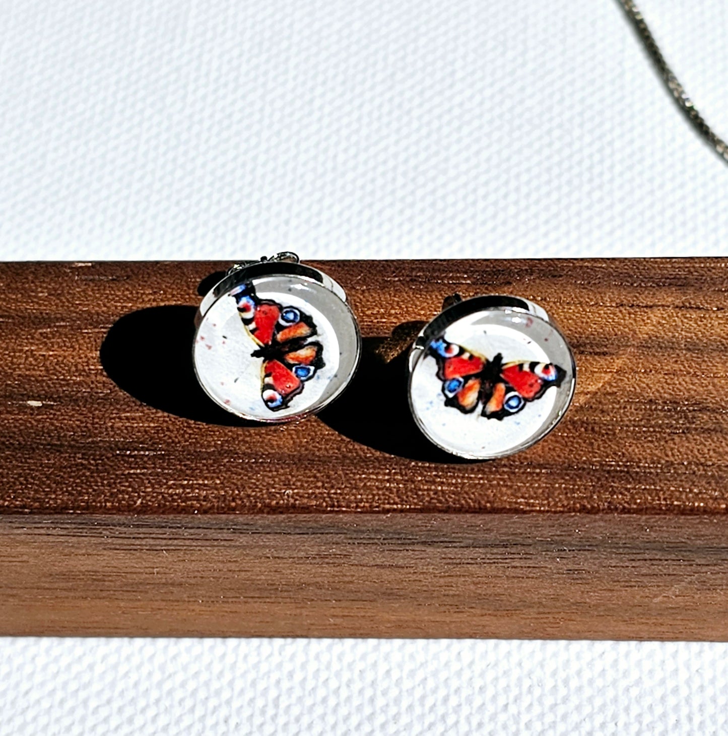 Aquarell Ohrringe "Schöne Verwandlung" - watercolor art earrings "Beautiful Transformation"