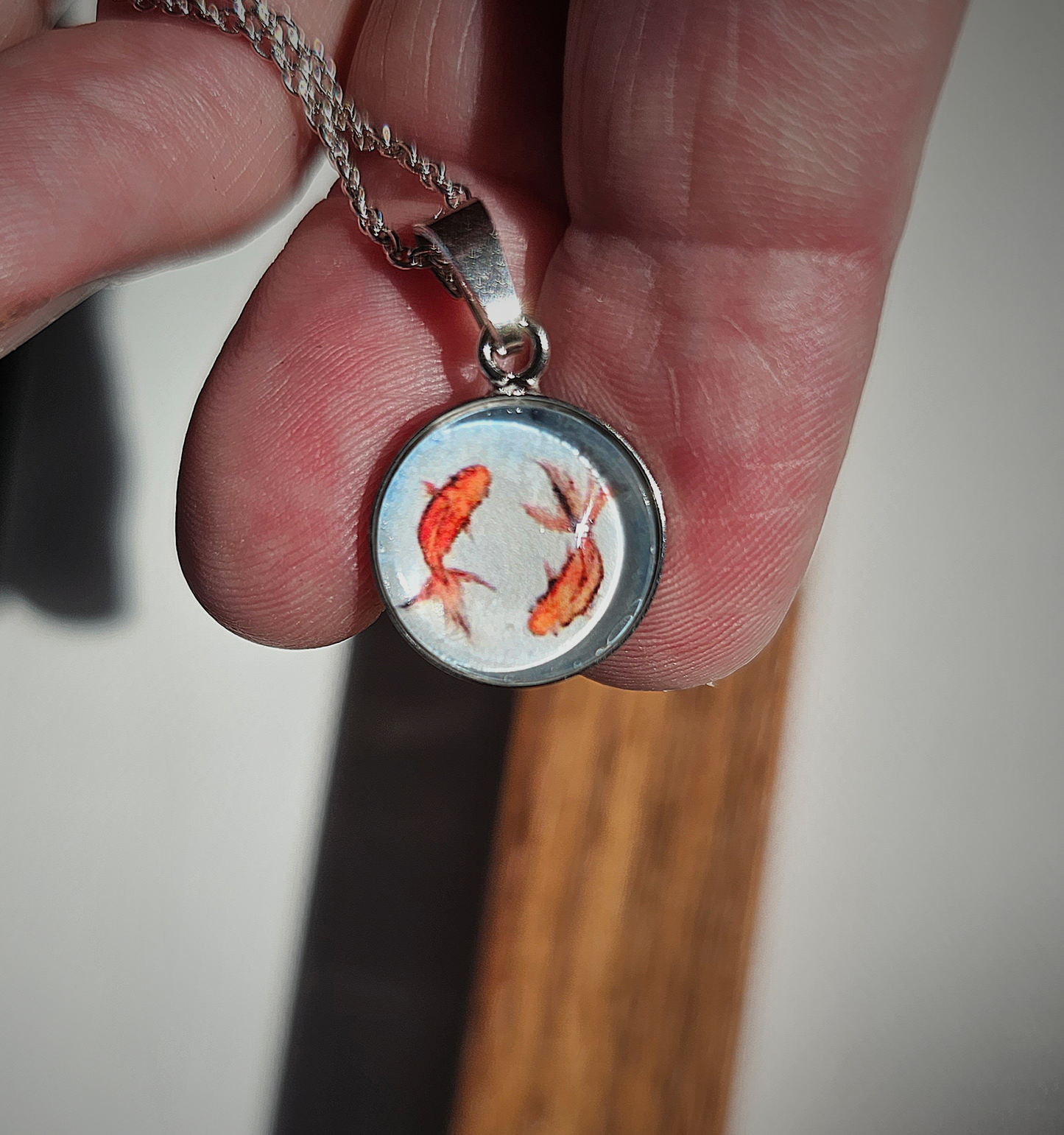 Anhänger "Goldfisch" silber - art pendant "Goldfish" silver
