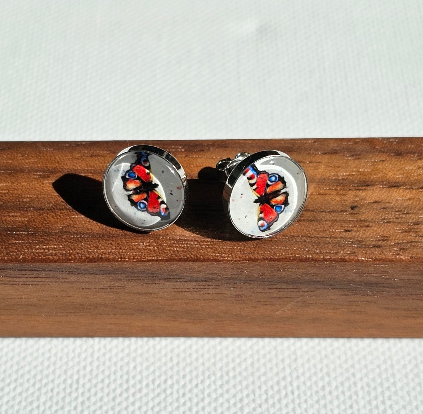 Aquarell Ohrringe "Schöne Verwandlung" - watercolor art earrings "Beautiful Transformation"