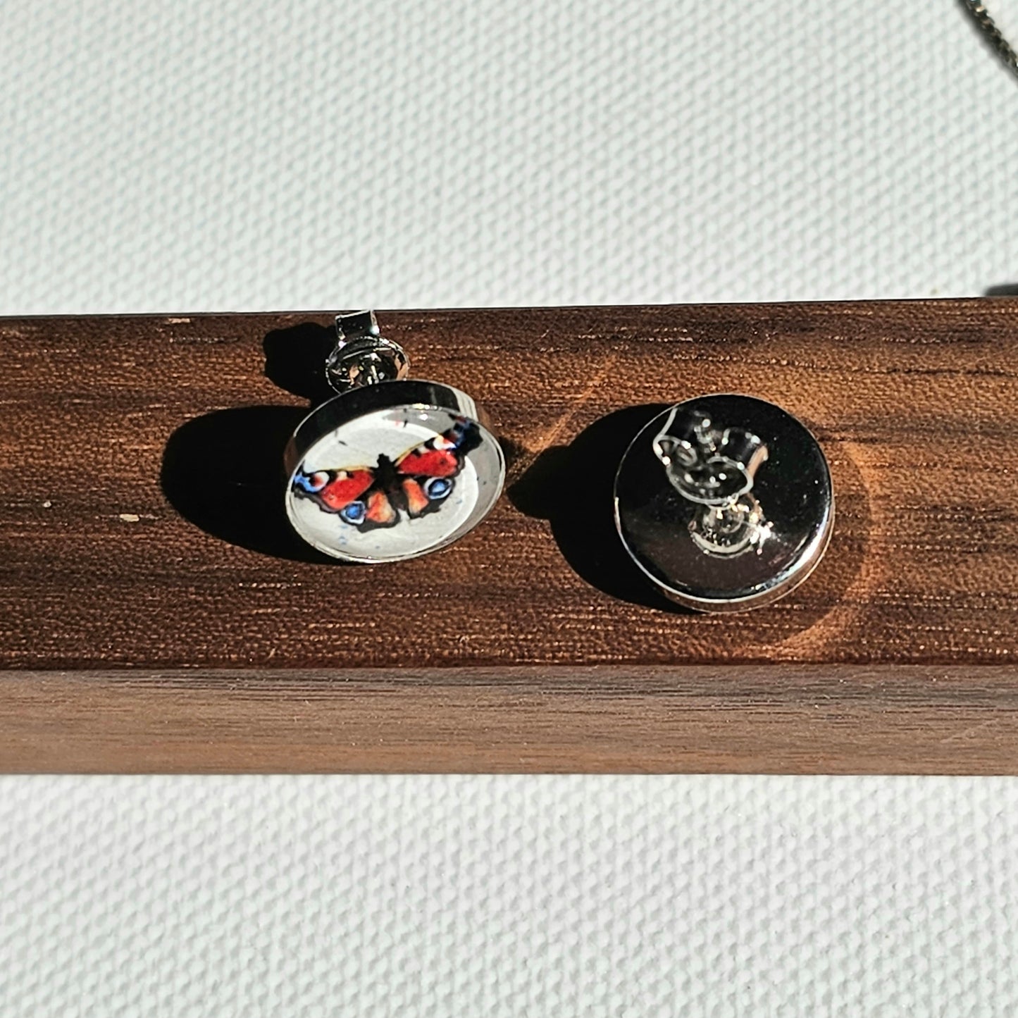 Aquarell Ohrringe "Schöne Verwandlung" - watercolor art earrings "Beautiful Transformation"