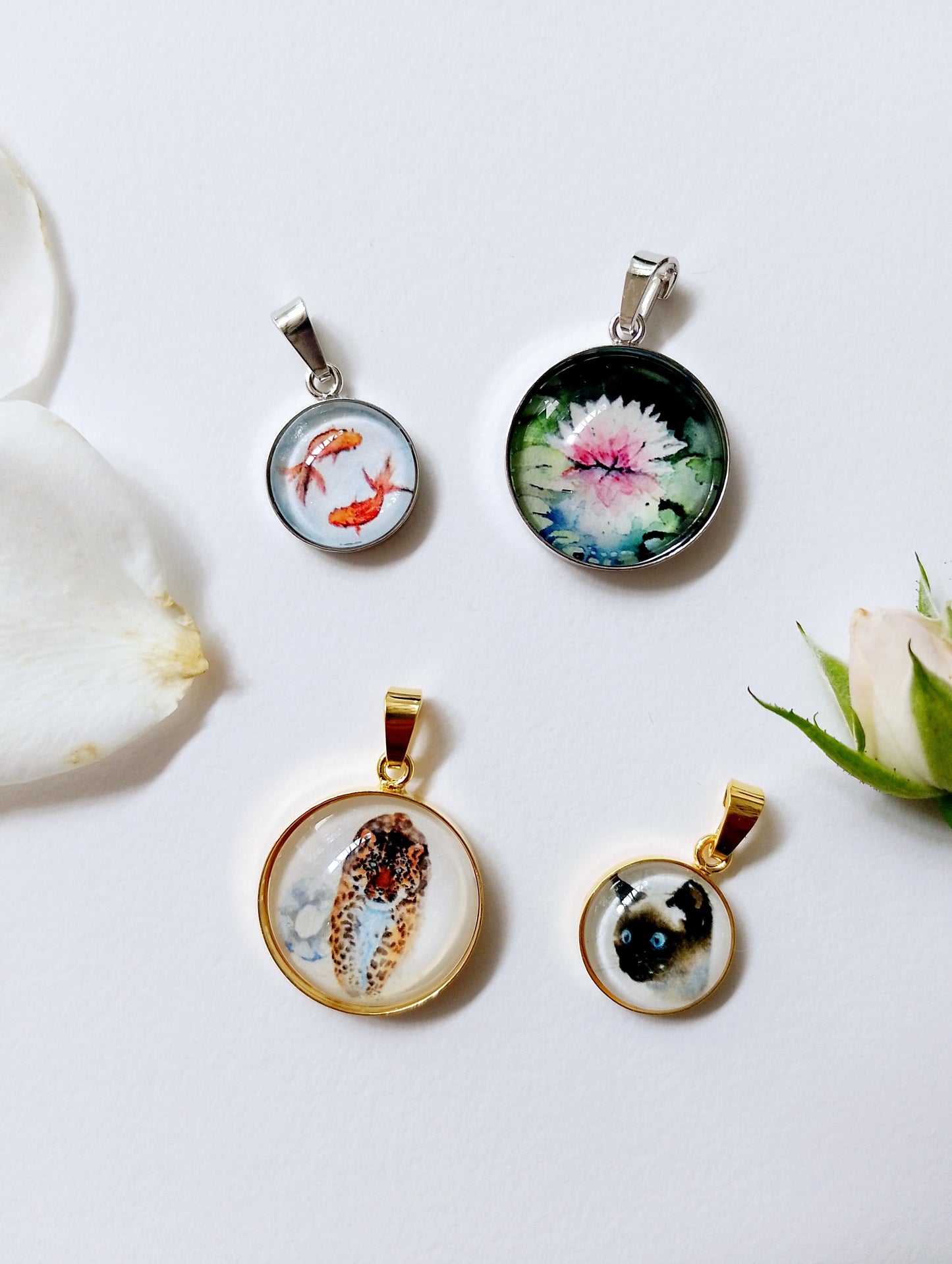 Aquarell-Anhänger "Leopard" - art pendant "Leopard"