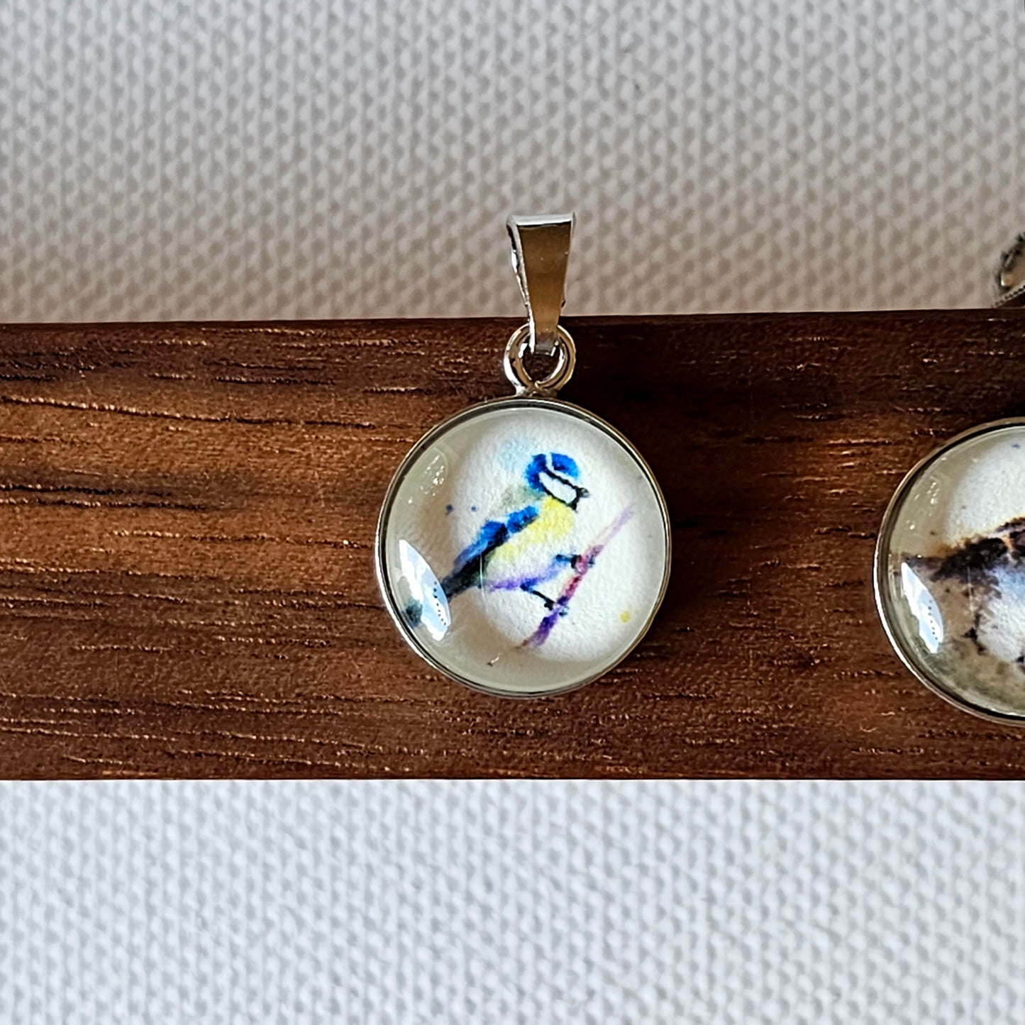 Anhänger "Kleine Blaumeise" silber - art pendant "Little Bluetit" silver