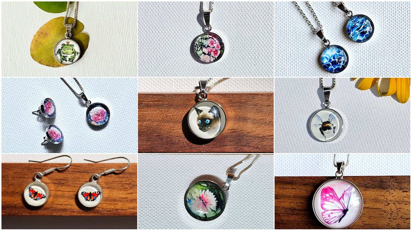 Anhänger "Pretty Lady" silber - art pendant "Pretty Lady" silver